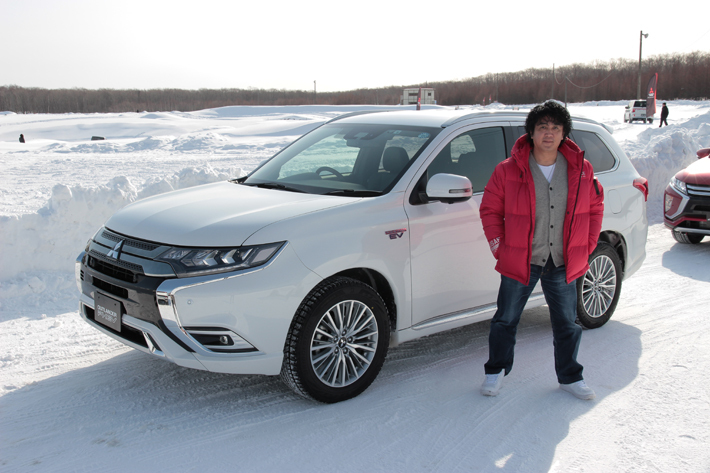 三菱自動車 雪上試乗会