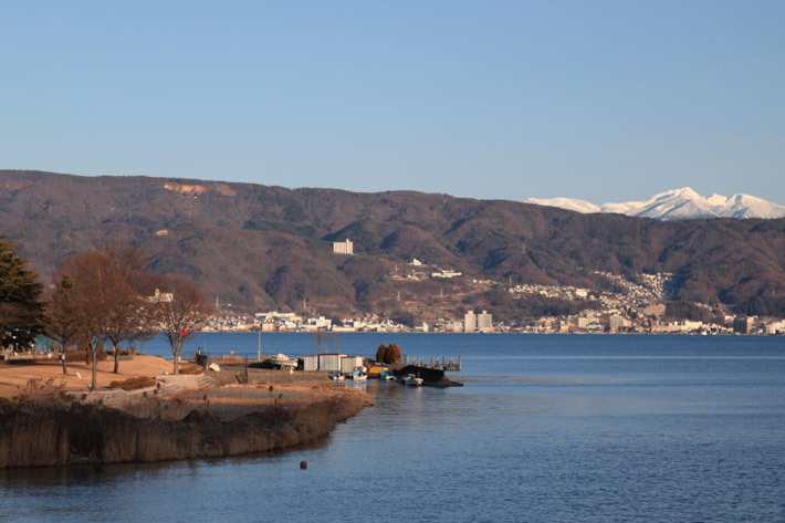 諏訪湖の美しい景色