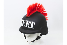 ヘルメット つけ毛