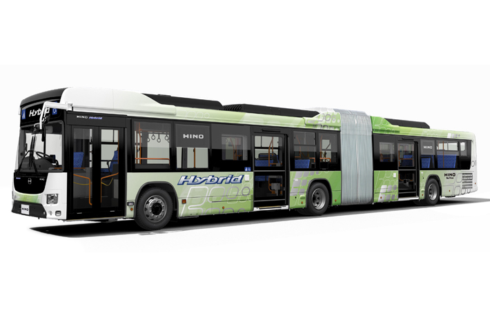 日野自動車 東京オリンピックに向け 超 大型バスを発売 国産初のハイブリッド連節バス 業界先取り 業界ニュース 自動車ニュース22国産車から輸入車まで Mota