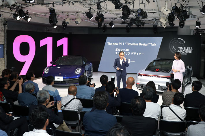 ポルシェ 新型911 カレラS(TYPE 992)[新型ポルシェ911記者発表会 The new 911 Japan Premiere／2019年5月28日／会場：TRUNK BY SHOTO GALLERY(東京都渋谷区)]