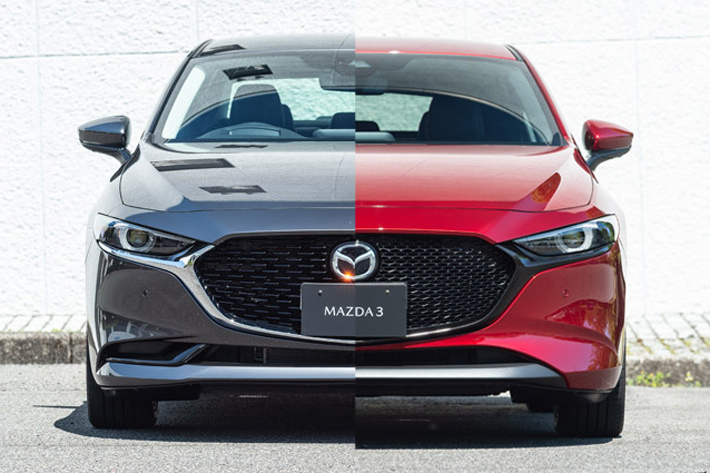 マツダ Mazda3 デザインコンセプトが異なるセダンとファストバック それぞれの違いを内外装写真でチェック フォトギャラリー Mota