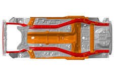 新型 タント「DNGA」新開発プラットフォーム(床裏骨格)／ダイハツ 新型タント(プロトタイプ)[2019年夏発売予定／4代目]