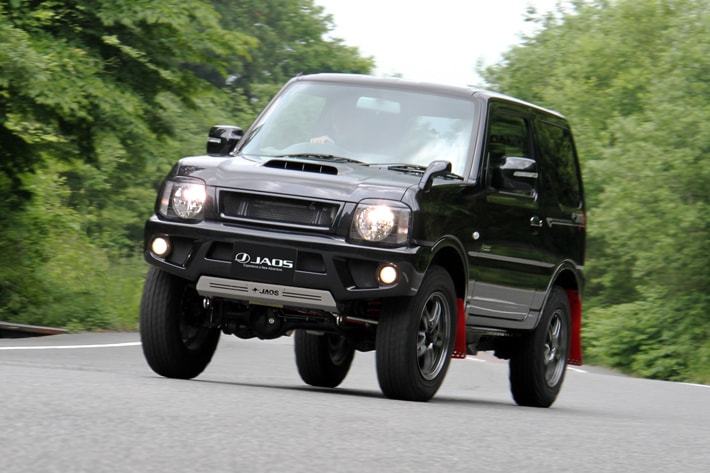 ジムニー JB23 フロントバンパー JAOS ジャオス スポーツカウル スキッドプレートセット 黒 ブラック ZJ3 JAOS フロントグリル ジムニー JB23系｜株式会社ジャオス（JAOS