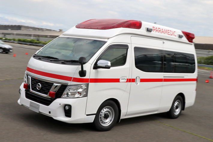 日産 新型パラメディック(高規格準拠救急車／ベース車：日産「NV350キャラバン」スーパーロング・ワイドボディ)【#日産あんばさだー はたらくクルマ取材会／2019年6月11日(火)・会場：グランドライブ(神奈川県横須賀市)】