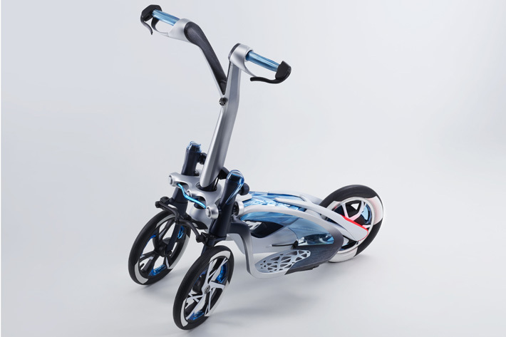 ヤマハ フロント2輪の小型電動立ち乗りモビリティ「TRITOWN（トリタウン）」の実証実験へ