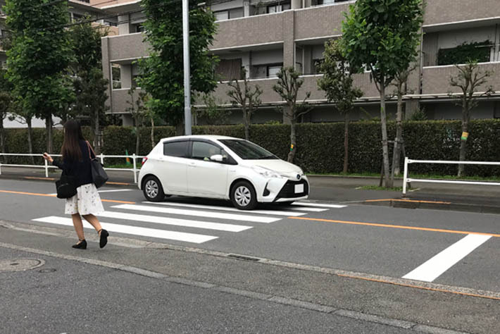 歩きスマホをしていては横断歩道を渡るかどうかわからないのも事実【写真はイメージです】