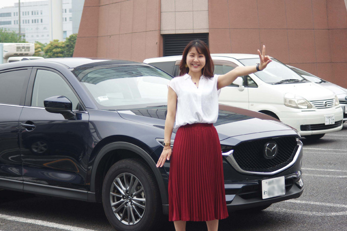 マツダ CX-5に一人で乗車！