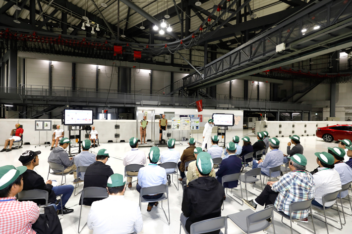 ホンダ Nシリーズ安全取材会の様子