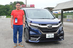 福井県からお越しの徳山さんは「Honda ステップワゴン ハイブリッド Modulo X Honda SENSING」について『意のままに動いてくれるのでストレスもなく疲れないと感じた』と語ってくれた【Modulo 体感試乗会 in 富山・おわらサーキット／2019年7月20日(土)】