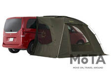 車に簡単装着できるタープが軽量化！LOGOS「neos ALカーサイドオーニング-AI」