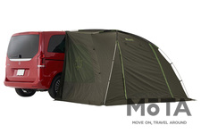 車に簡単装着できるタープが軽量化！LOGOS「neos ALカーサイドオーニング-AI」