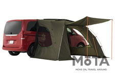 車に簡単装着できるタープが軽量化！LOGOS「neos ALカーサイドオーニング-AI」