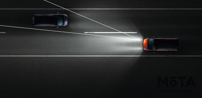 「全方位運転支援システム」アダプティブLEDヘッドライトシステム　イメージ[日産 新型セレナ(2019年8月1日マイナーチェンジ)］