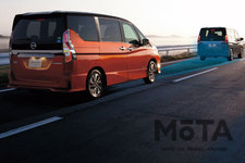「全方位運転支援システム」インテリジェント エマージェンシーブレーキ　イメージ[日産 新型セレナ(2019年8月1日マイナーチェンジ)］