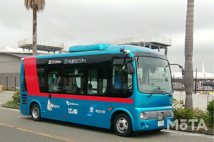 江の島周辺の公道で「自動運転バスの実証実験」を実施