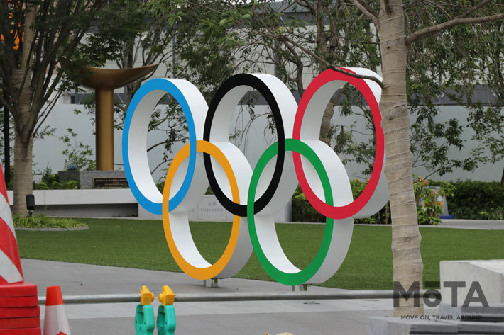 2020東京オリンピック・パラリンピックが間もなく開催される神宮外苑にて