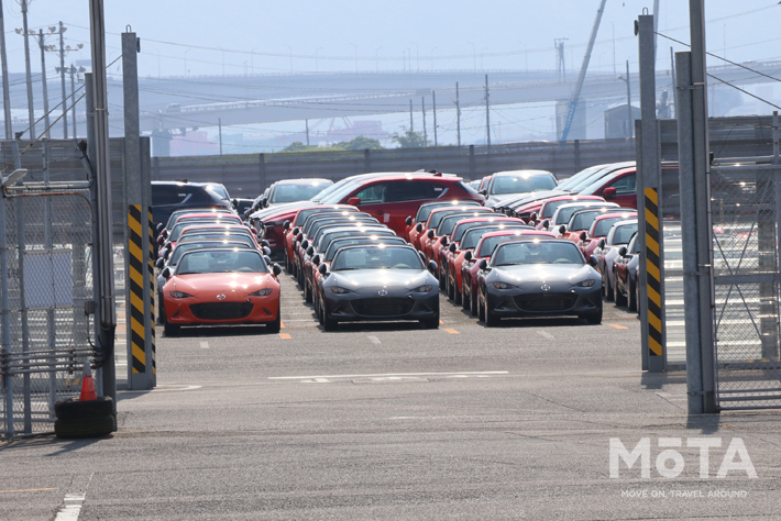 マツダ 自動車船積み見学会