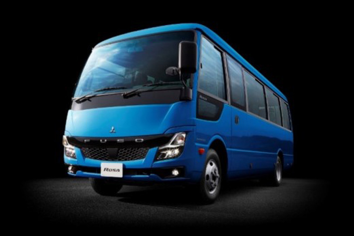 三菱ふそう 小型バス「ローザ」2019年モデルを発売｜安全運転サポート