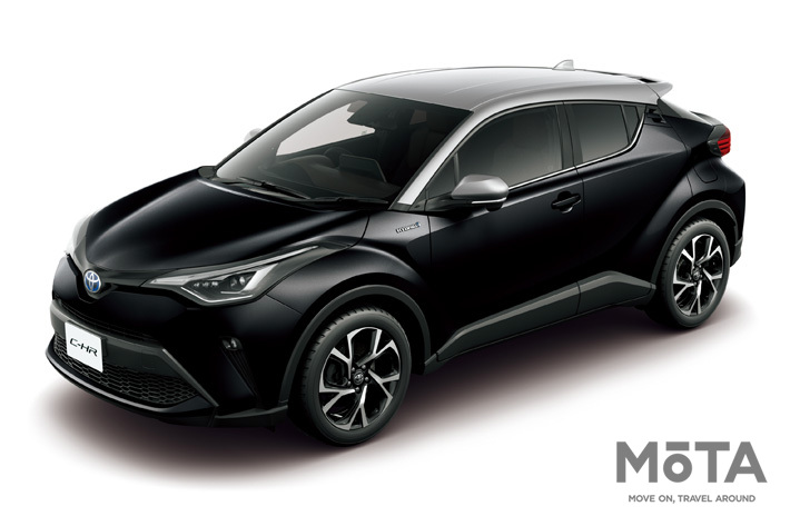 トヨタ C-HR G メタルストリームメタリック×ブラックマイカ