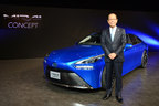 トヨタ MIRAI Conceptと、初代に続きMIRAIの開発を担当するトヨタ自動車の田中 義和 チーフエンジニア[東京モーターショー2019 FUTURE EXPO 出展車(参考出品)]