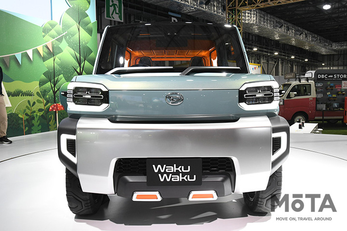 各種バンパー、ボディ形状など、ほとんど市販モデルの姿で登場したWaku Waku