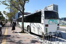 東京モーターショー2019　東京ビッグサイト青海棟(東京テレポート駅)～西・南棟　無料シャトルバス[東京テレポート駅前の発着場にて]