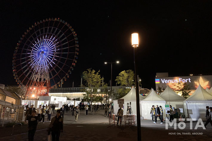 平日の夜にモーターショー見学｜観覧車の下、MEGA WEBには無料展示エリアのFUTURE EXPOがある【東京モーターショー2019】