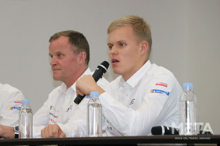 残念ながら今シーズンでチームを去るタナク選手。憧れのトヨタで戦えたことをこれからも誇りに思うと笑顔でコメント