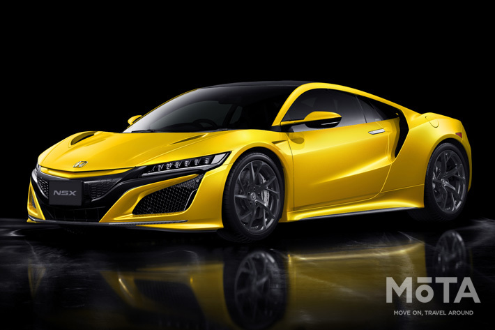 ホンダ NSX ボディカラー：インディイエロー・パールII