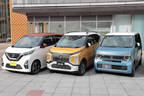 2019-2020 日本カー・オブ・ザ・イヤー 10ベストカーにノミネートされた（左から）日産 デイズ、三菱 eK X、ホンダ N-WGN