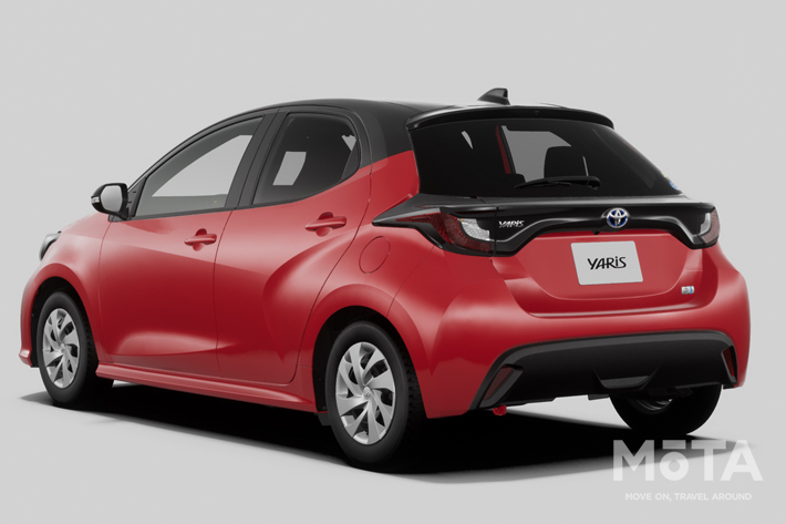 トヨタ 新型ヤリス HYBRID G（2WD）ブラック×コーラルクリスタルシャイン