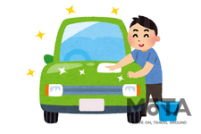 [普段やらないところを念入りに洗車]