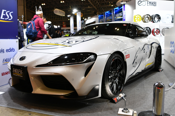 車高すれすれ ベタベタのgrスープラが超いかつい 東京オートサロン 東京オートサロン Mota