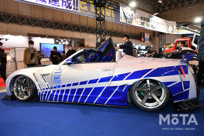 日本自動車大学校（NATS）ブース GT-Rのオープンモデル（Z33ロードスターベース）