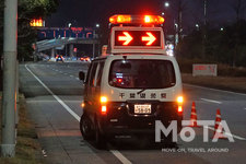 東京オートサロン2020会場・幕張メッセ駐車場前の一斉検問・取り締まりシーン[2020年1月11日深夜撮影]