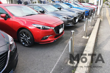 中古車展示場のイメージ