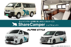 トイファクトリー キャンピングカーレンタルサービス「Share Camper」