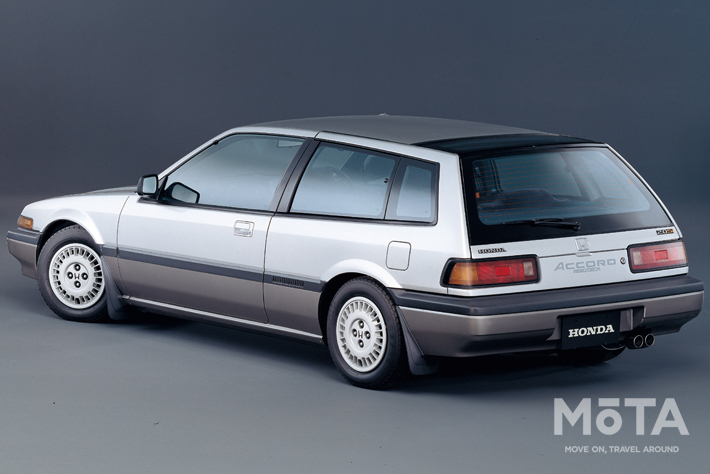 アコード エアロデッキは、いわばクーペとワゴンのクロスオーバー。日本市場よりも欧州や北米市場で人気であった