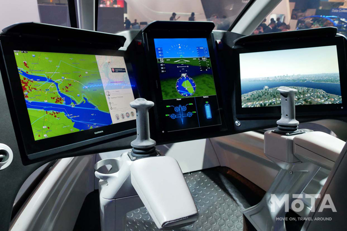 フル電動化されたベルヘリコプターのコンセプトモデル