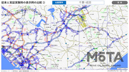 プローブ情報を活用した道路交通情報サービス 実証実験開始