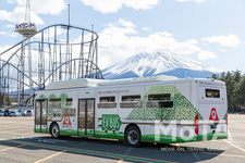 富士急バスが運行する電気のバス