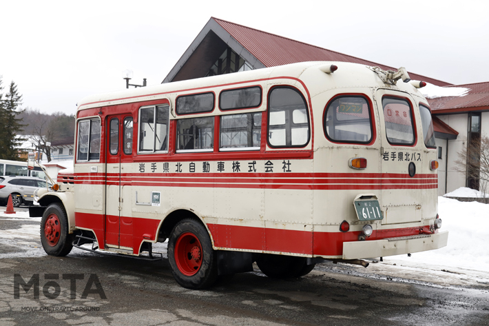 いすゞ製 ボンネットバス[昭和43年(1968年)製 全輪駆動車・岩手県北バス 八幡平営業所 所属]