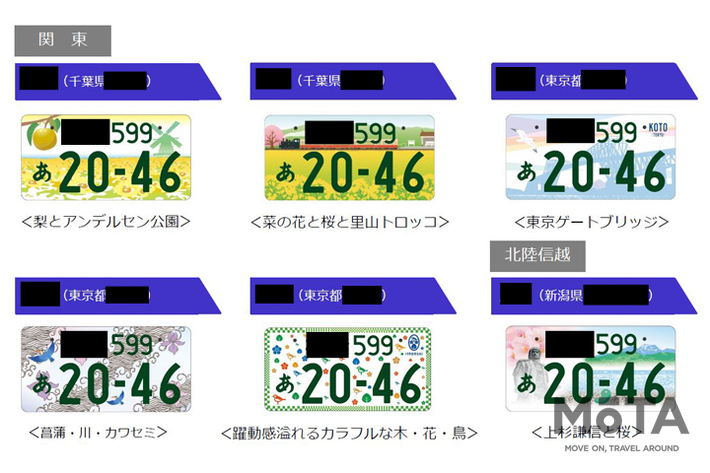 地方版図柄入りナンバープレート（ご当地ナンバー）第2弾17地域：令和2年5月11日～