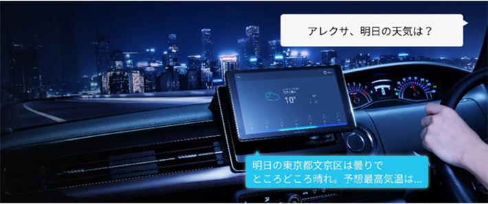 「アレクサ」に話しかければさまざまな操作が可能