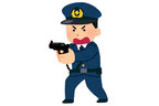 発砲する警官(イメージ)