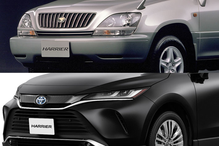 ハリアーらしさって何 初代ハリアーと新型ハリアー 4代目 を画像でくらべてみた 歴史の時間 フォトギャラリー Mota