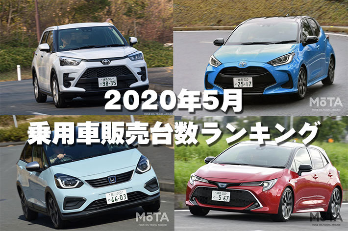 2020年5月 乗用車販売台数ランキング