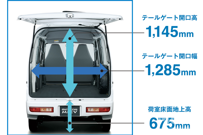 商用車なのに荷室が狭かった！ が、i-MiEVカーゴは超斬新な発想の