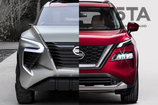 日産 新型エクストレイル(北米名：ローグ 2021年モデル)と、日産 新型エクストレイル(ローグ)のコンセプトカー「Xmotion」[2018デトロイトショー出展]